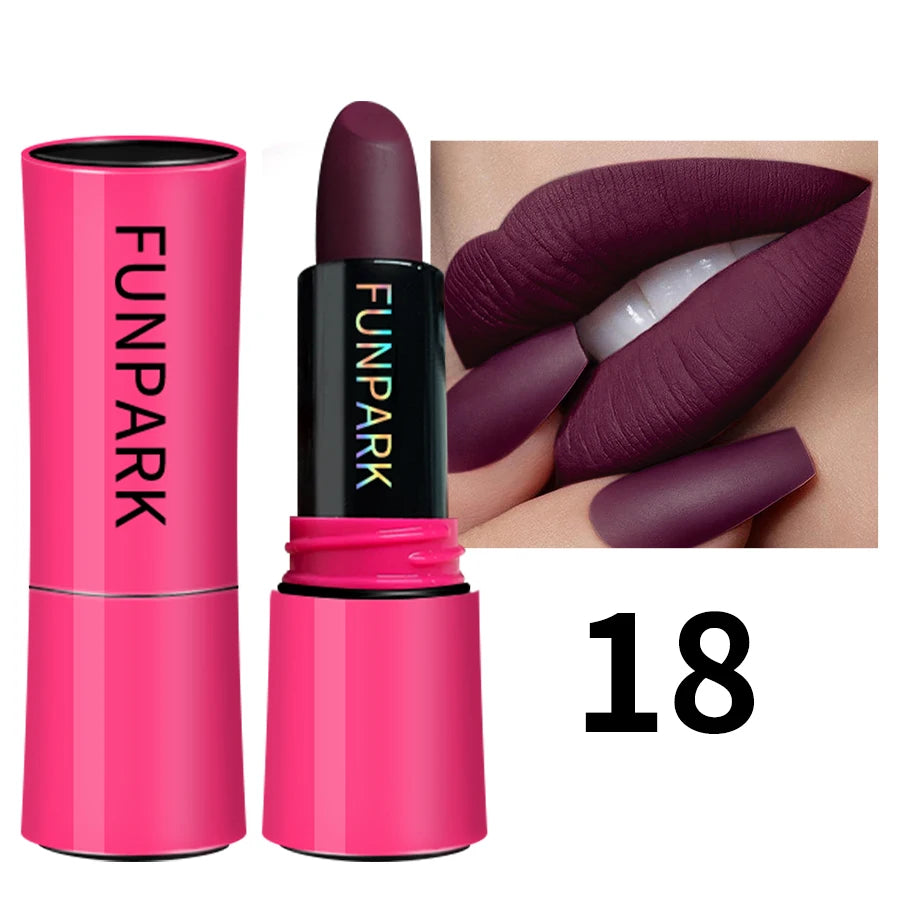 25 Colors Lipstick Non Stick Cup Matte Lip Gloss Waterproof Long Sexy Qme 18