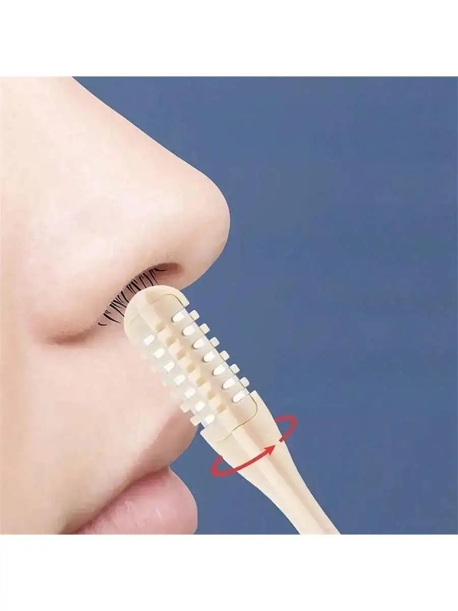 2-piece Upgraded Manual Nose Hair Trimmer Ear Pick Easy Clean No Qme