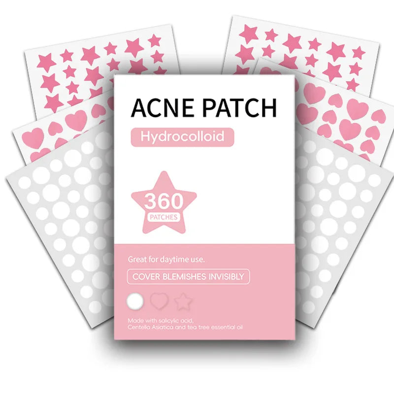 Colorful Invisible Pimple Removal Anti-acne Hydrocolloid Patches Qme Pink China Mainland