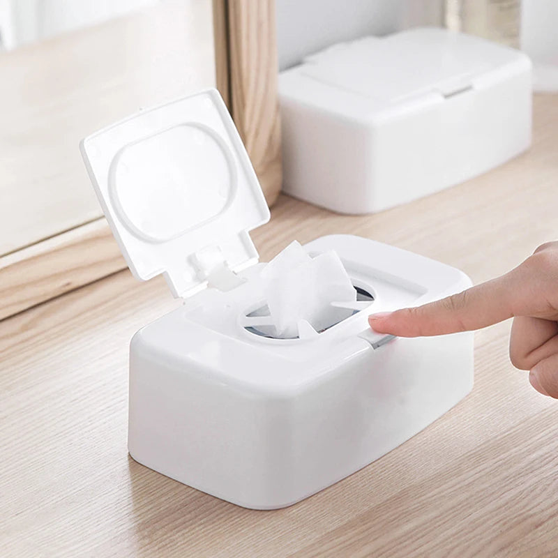 Wet Tissue Box Wipe Dispenser Portable Wipes Napkin Storage Holder Qme
