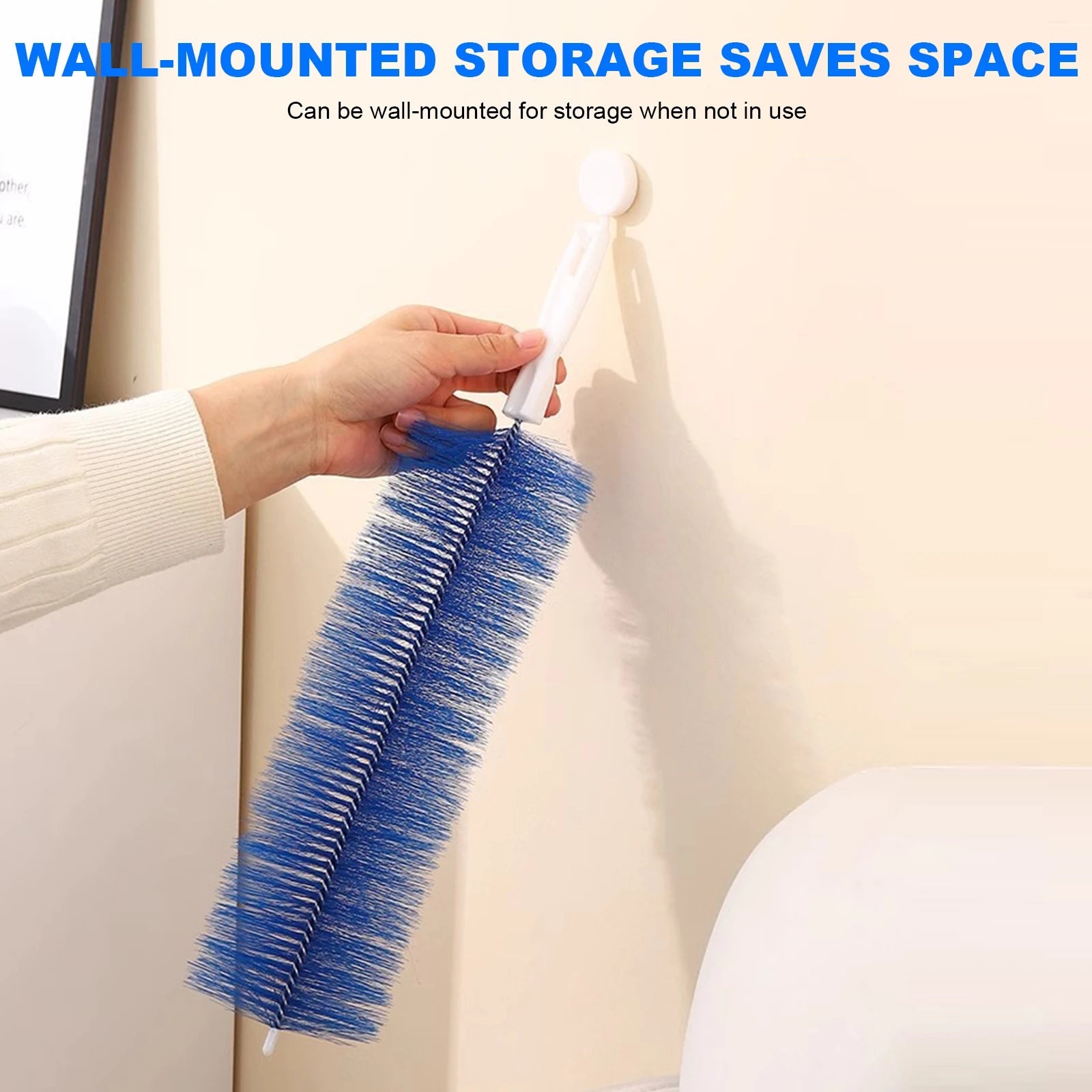 Bendable Cobweb Duster Multifunctional Reusable Dust Remover Multi Purpose Crevice Brushes for Sewer Screen Window Blinds Qme