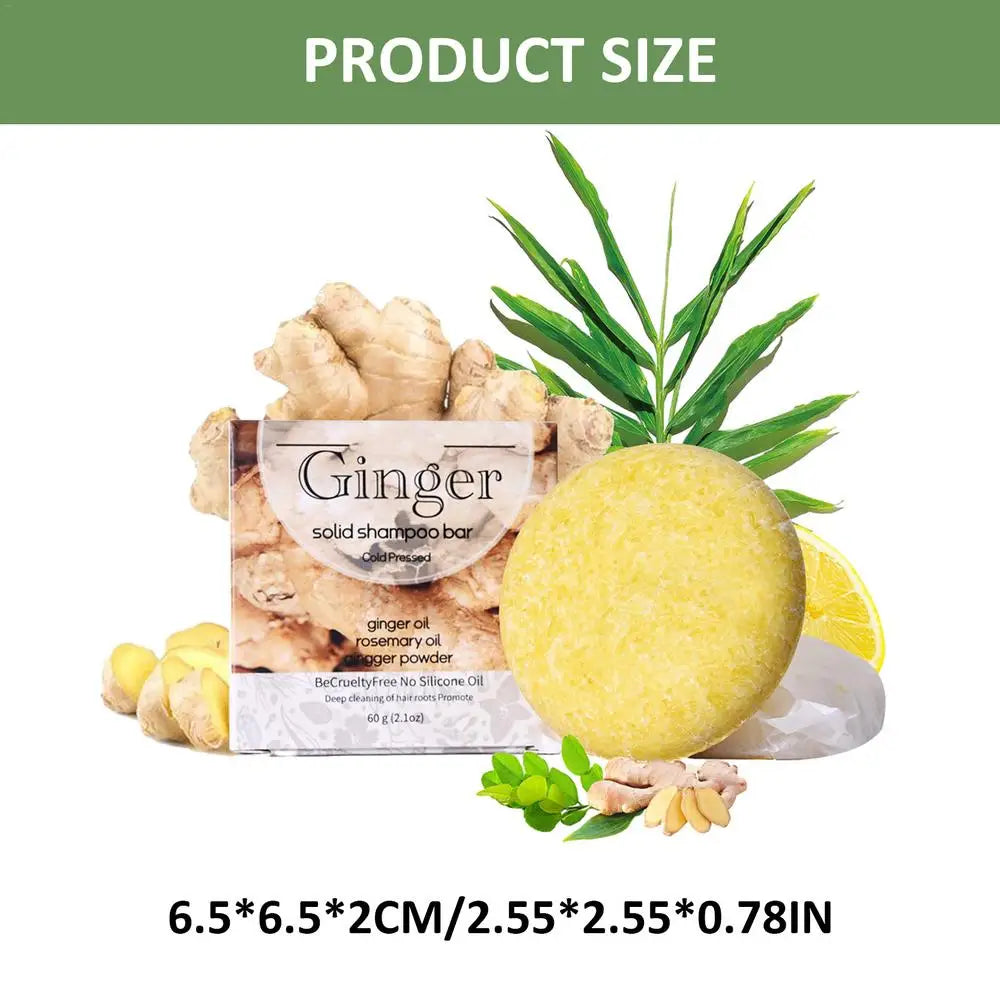 Ginger Shampoo Soap Anti-hair Loss Natural Organic Plant Extra Qme ginger China Mainland