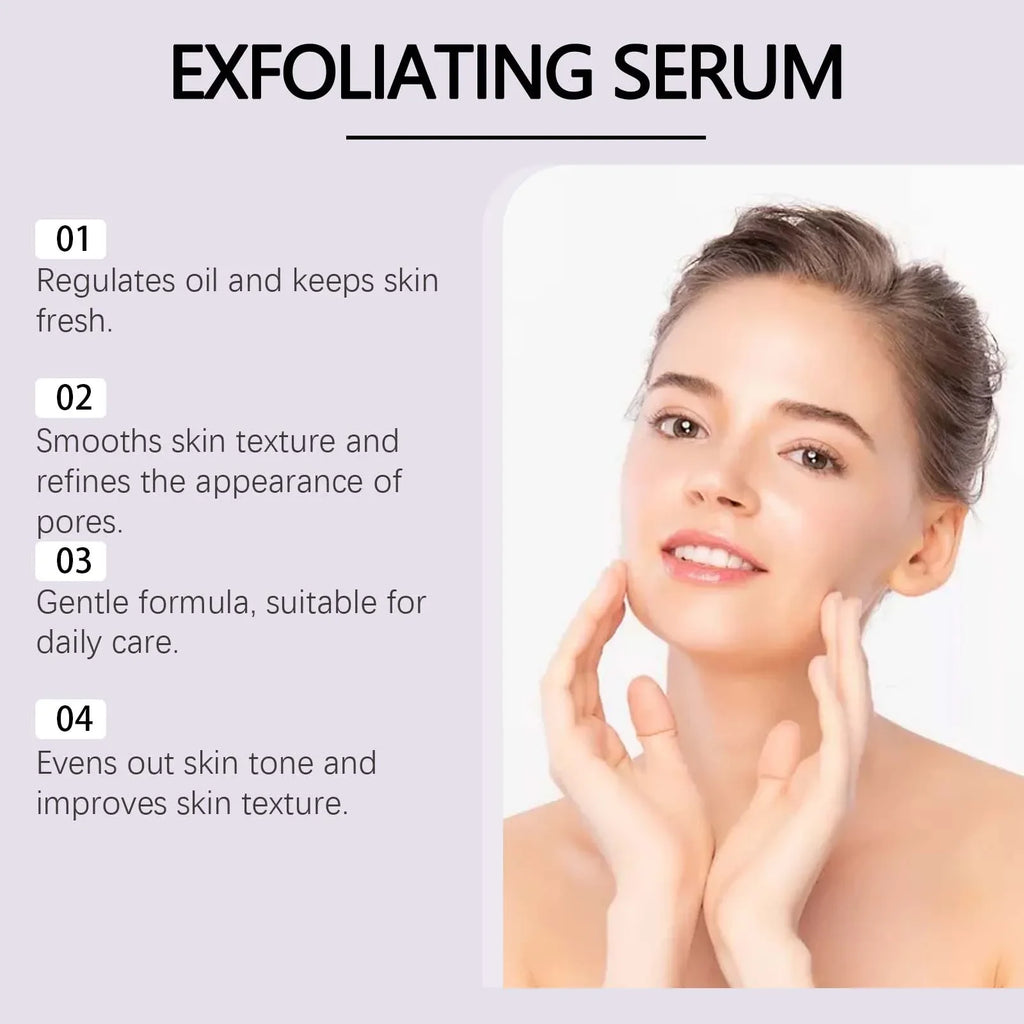 Exfoliating Serum Anti Acne Reliece Dryness Shrink Pores Remove Dead Skin Brightening Lactic Acid Serum Nourishing Face Essence Qme