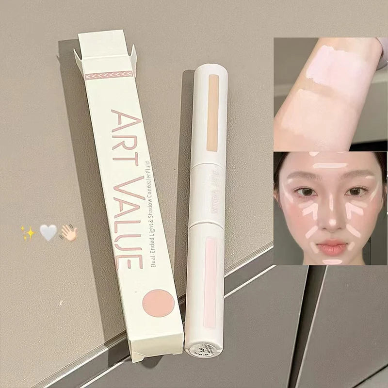 ART VALUE Double-ended Liquid Foundation Concealer Base Waterproof Qme