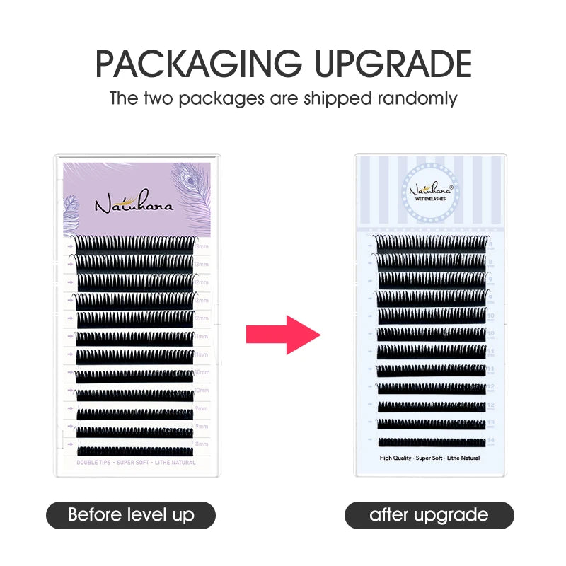 NATUHANA Easy Fanning Lashes Russian Volume Camellia 3D 5D Individual Qme
