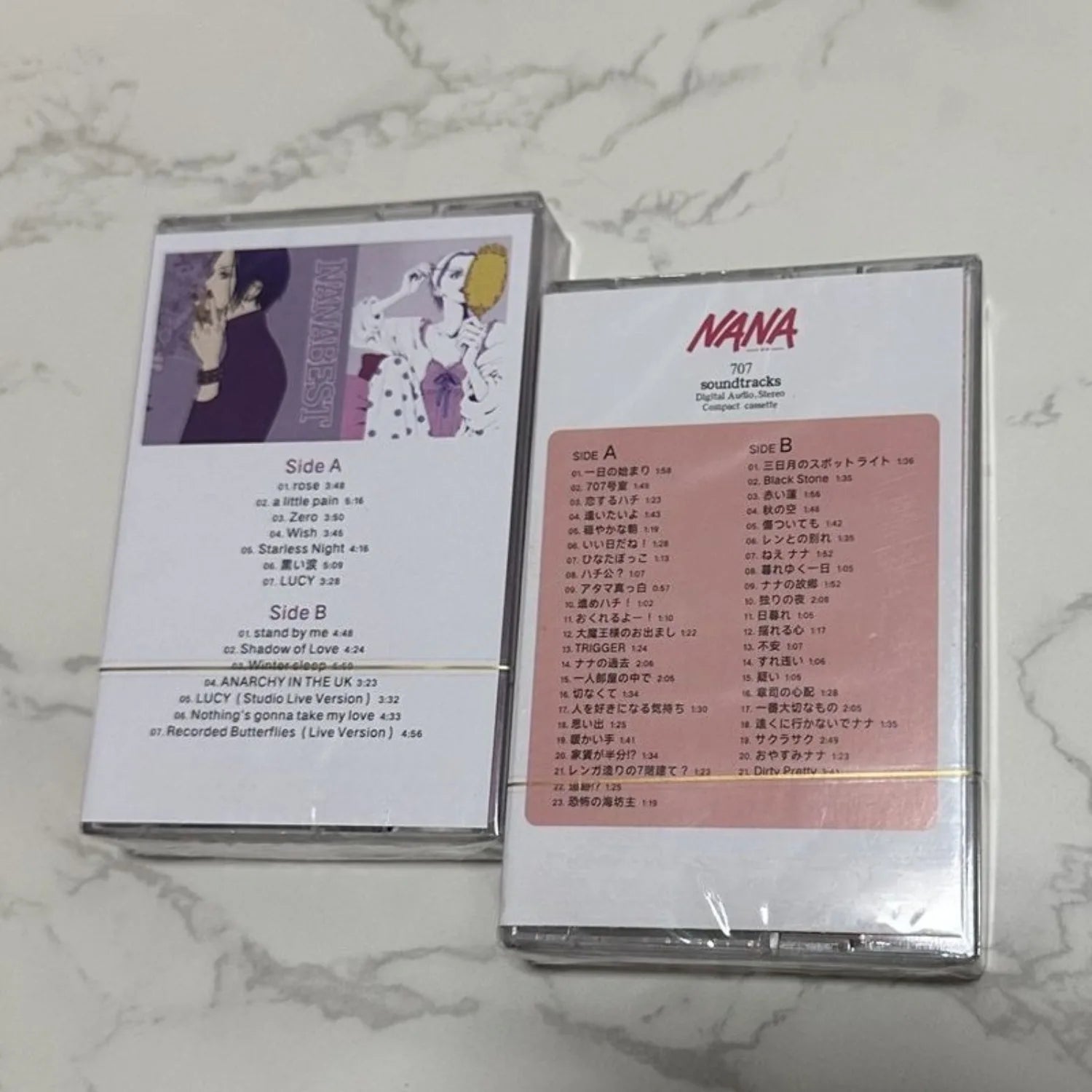 Classic Shoujo Manga "NANA" 2-Tape Soundtrack Set, Set or Single Available,Featuring Rock-Style Theme Songs & Emotional Scores Qme