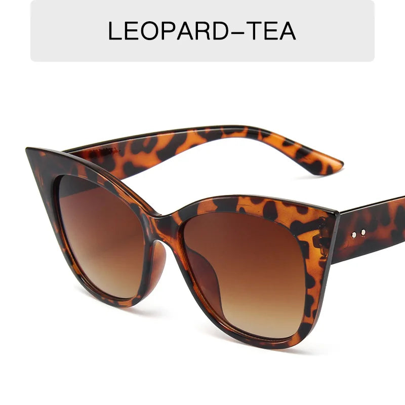 Cat Eye Fashion Sunglasses Woman Vintage Luxury Brand Designer Black Glasses Sun Glasses for Female UV400 Eyewear Shades Qme DM