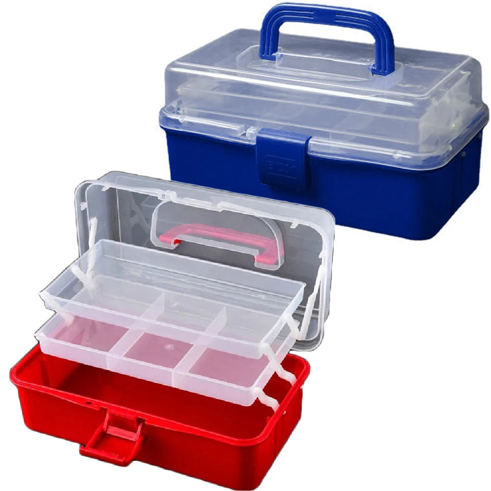 3 Layers Fishing Tackle Box Organizer Storage Box Cantilever Box Multifunctional Tool Storage And Organization Qme e