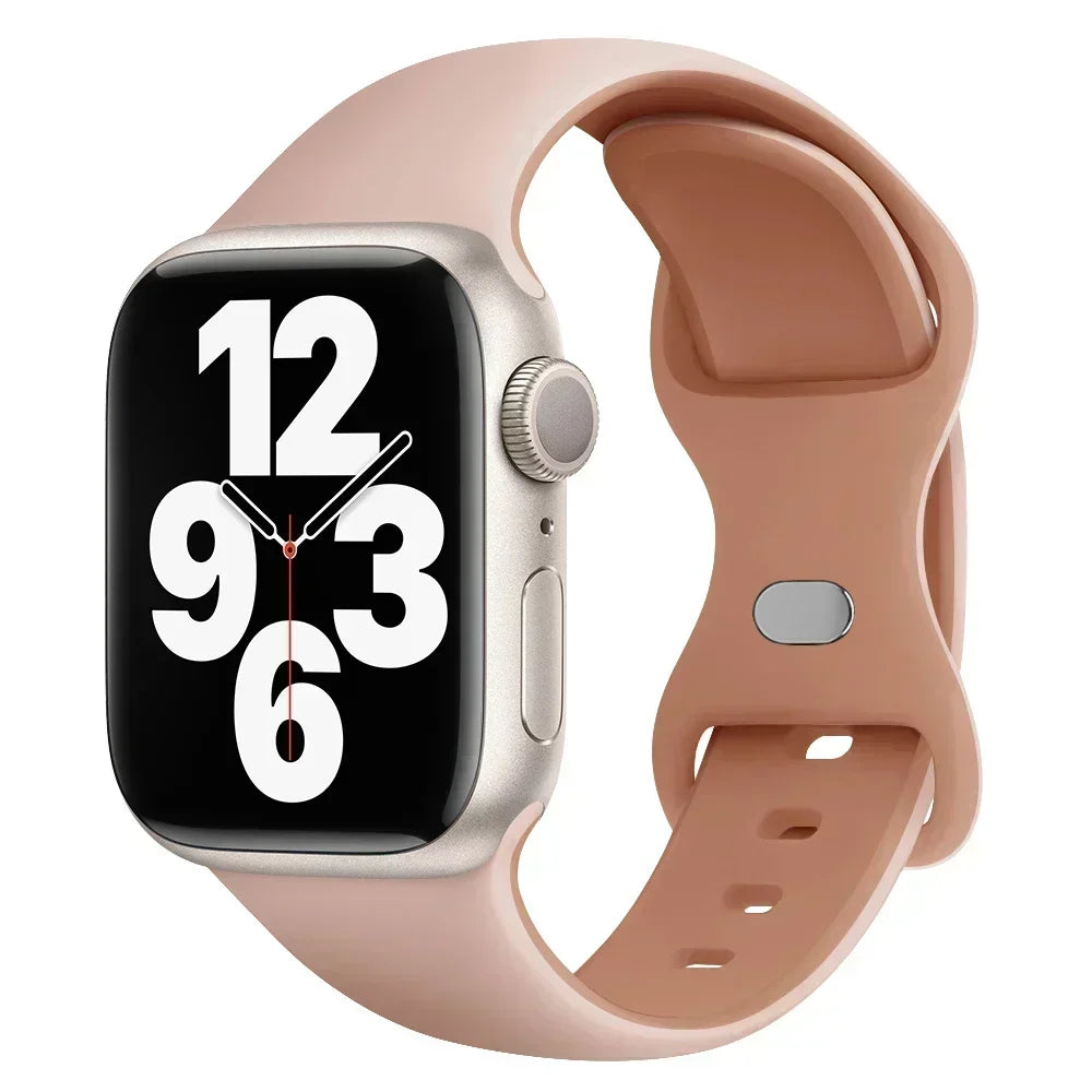 Silicone Band Apple Watch 10 9 8 7 6 5 4 3 SE Strap IWatch Ultra 2