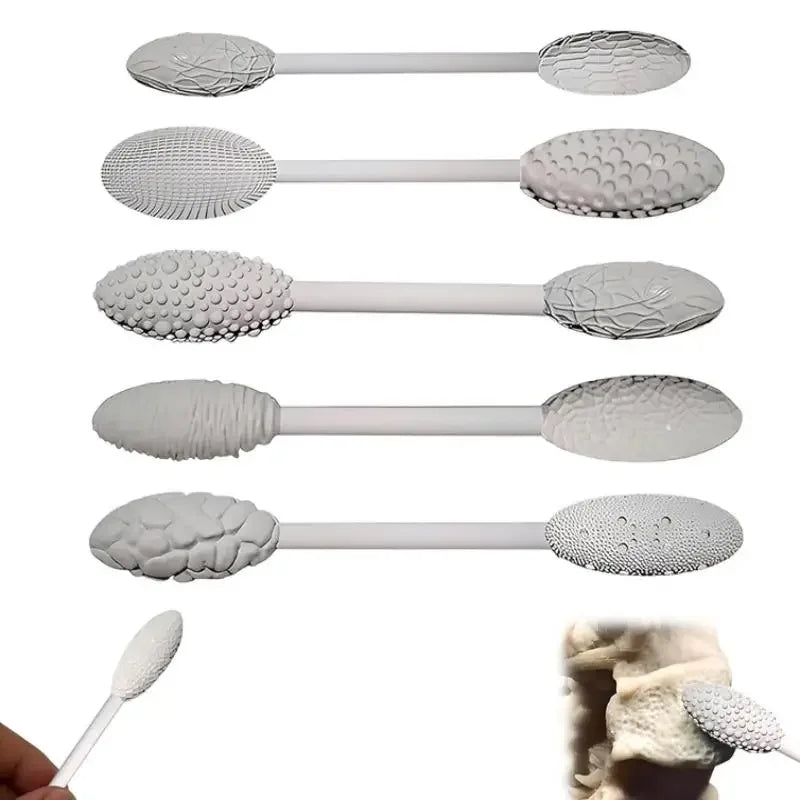 1Pcs Texture Tool For Clay Art Clay Modeling Pattern Rollers Texture Rolling Emboss Plaids Hand Rollers For DIY Crafts Qme