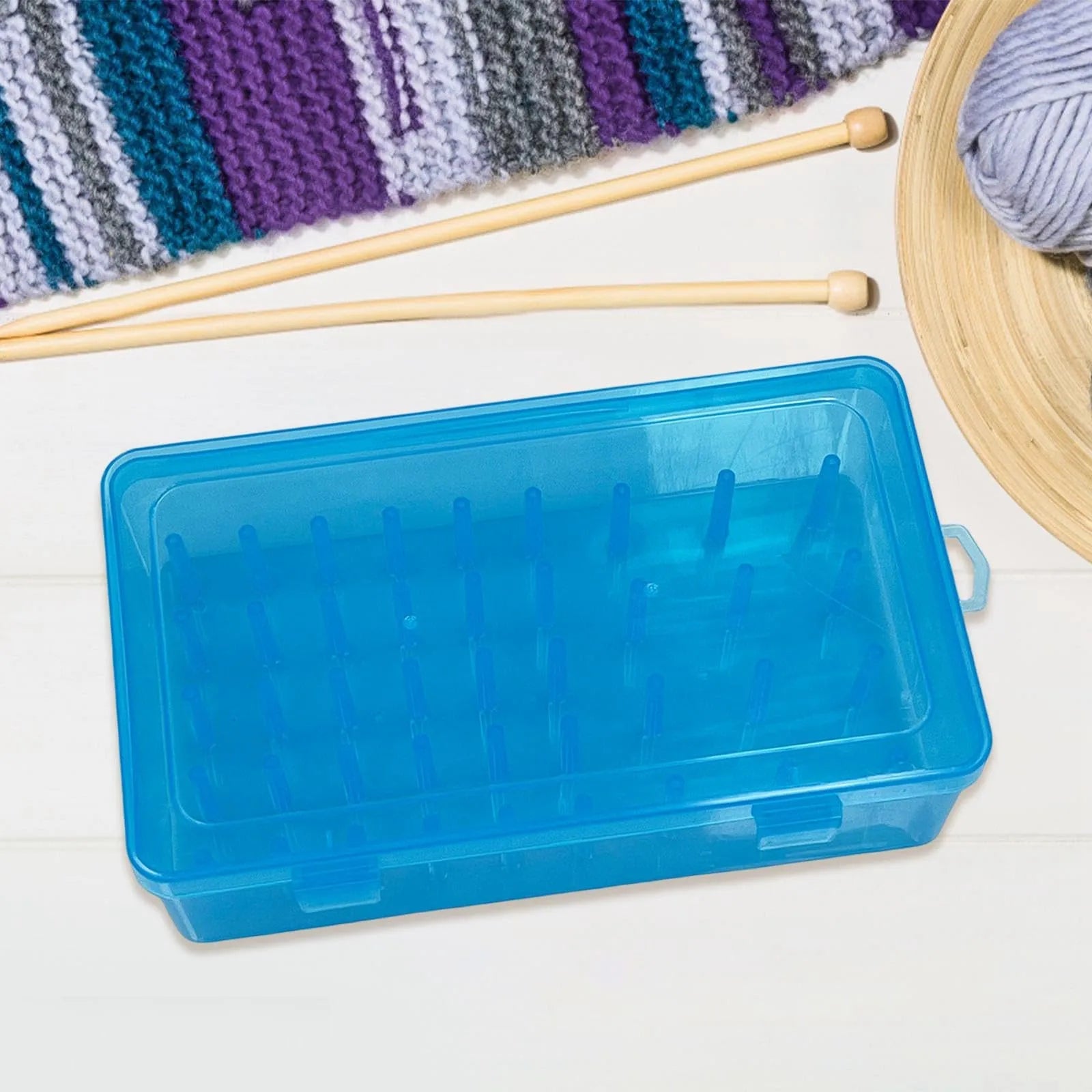 Plastic Convenient Cakes Decorating Kit Storage Organizer with 42 Pegs Piping Tip Set Practical Home Cake Shop Storage Tool Qme