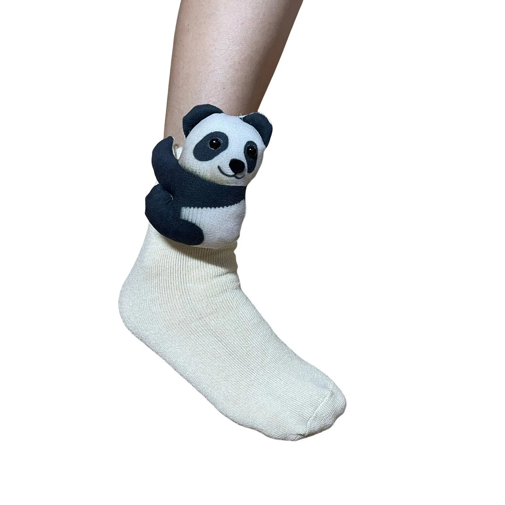 Cute Cartoon Thermal Fluffy Slipper Socks Fall Winter Warm Women Short Cotton Home Sleeping Soft Non Slip Grip Cute Socks Qme B One Size