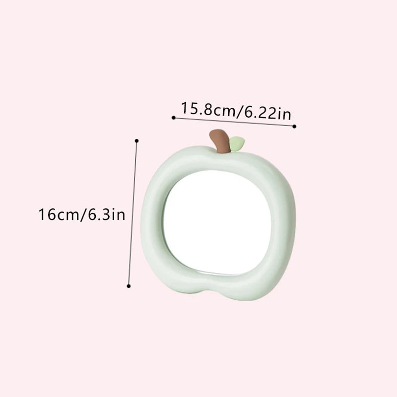 Apple-shaped Decorative Mirror Desktop Makeup Bedroom Dormitory Home Qme