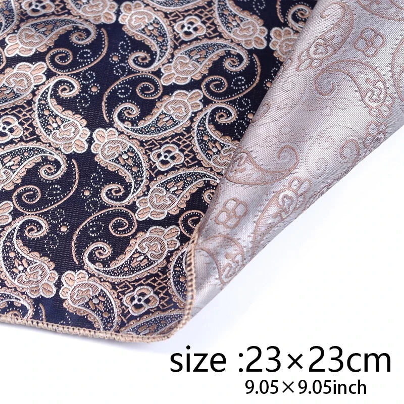Men Pocket Square Suits Hanky for Men Plaid Handkerchiefs Casual Suit Square Handkerchief Towels for Party Classic Suit Napkin Qme