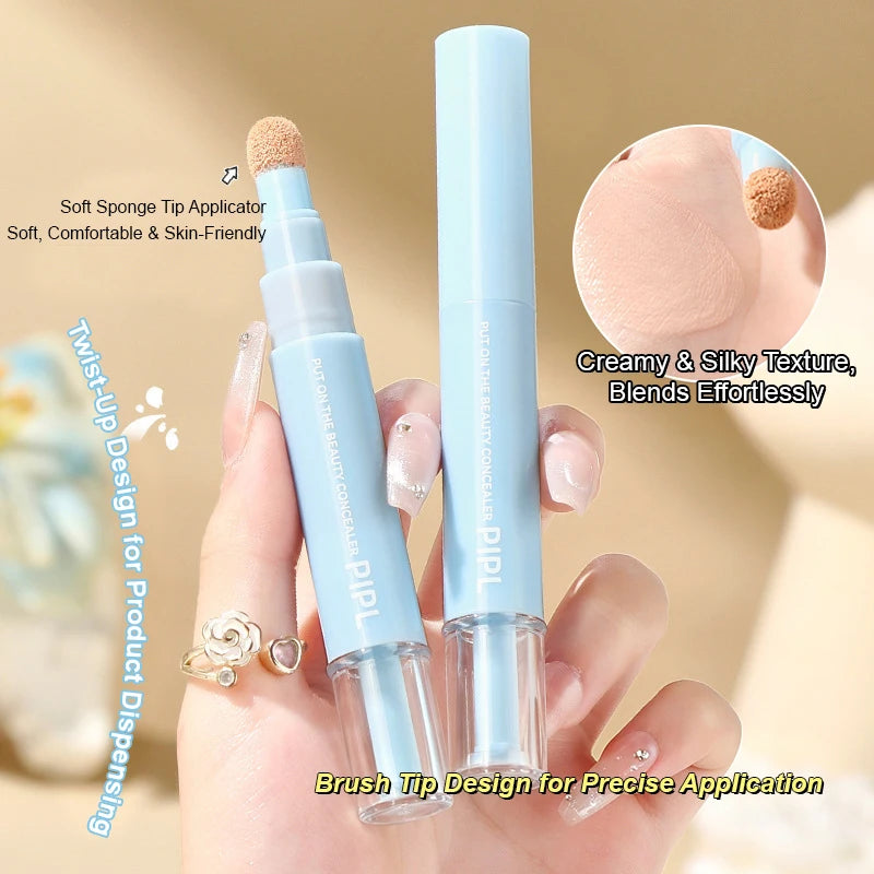Sponge Head Liquid Concealer Stick Full Coverage Dark Circles Marks Qme