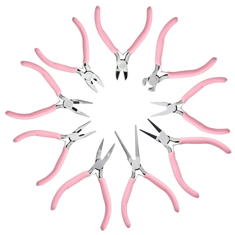 Jewelry Pliers Tools Needle/Chain Nose Pliers, Round Nose Pliers and Wire Cutter for Jewelry Repair Wire Wrapping DIY Craft Qme