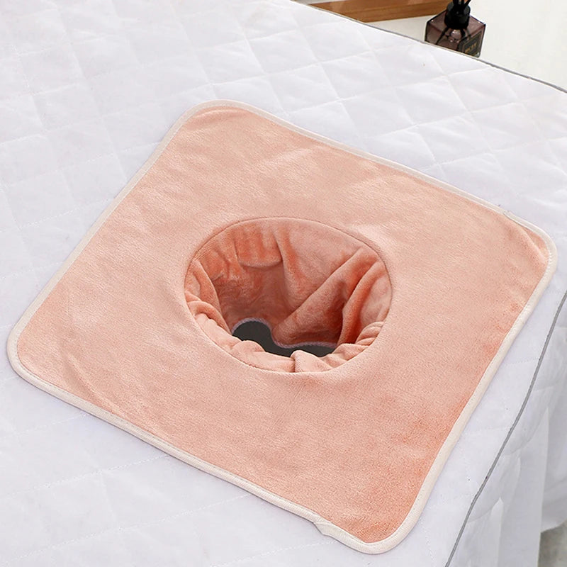 35 Velvet Thickened Beauty SPA Massage Table Planking Face Towel Qme Orange