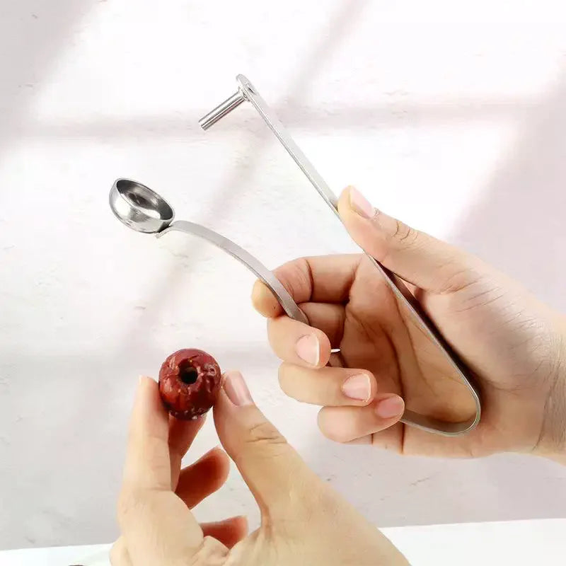 Stainless Steel Cherry Pitter Quick Pitting Suitable For Home And Outdoor Use Fruit Preparation Tool Kitchen Gadget for Jam Qme