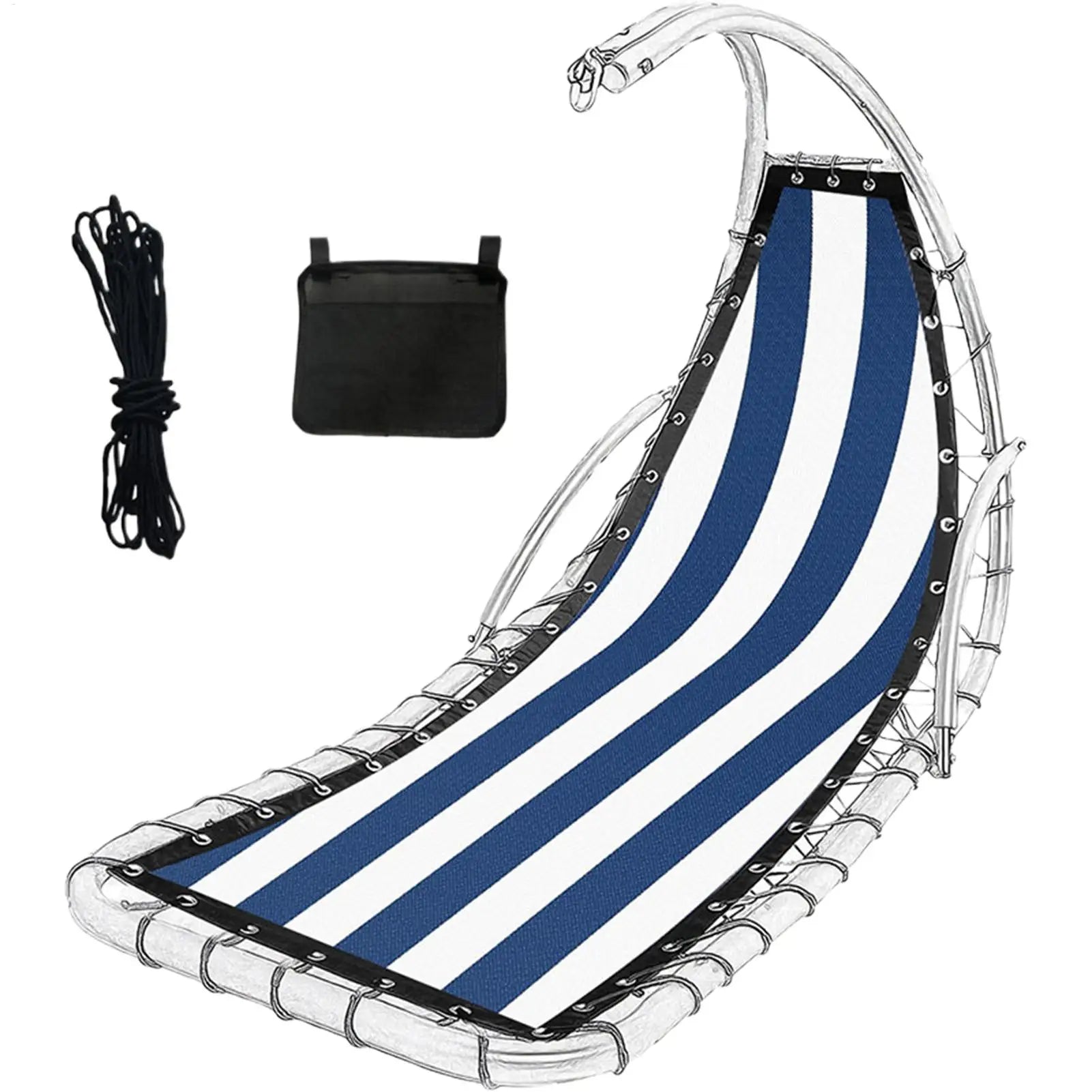 Swinging Chair Seat Cloth Thick Wear-Resistant Chaise Lounger Replacement Fabric For Outdoor Yard Camping Picnic Backyard Lawn Qme