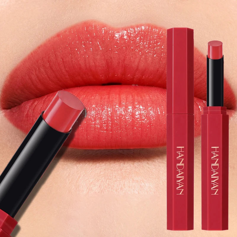 Sparkling Grapefruit Lipstick Non Fading Waterproof Long Lasting Moisturizing LipGloss Creamy Smooth Highly Pigmented Lip Makeup Qme