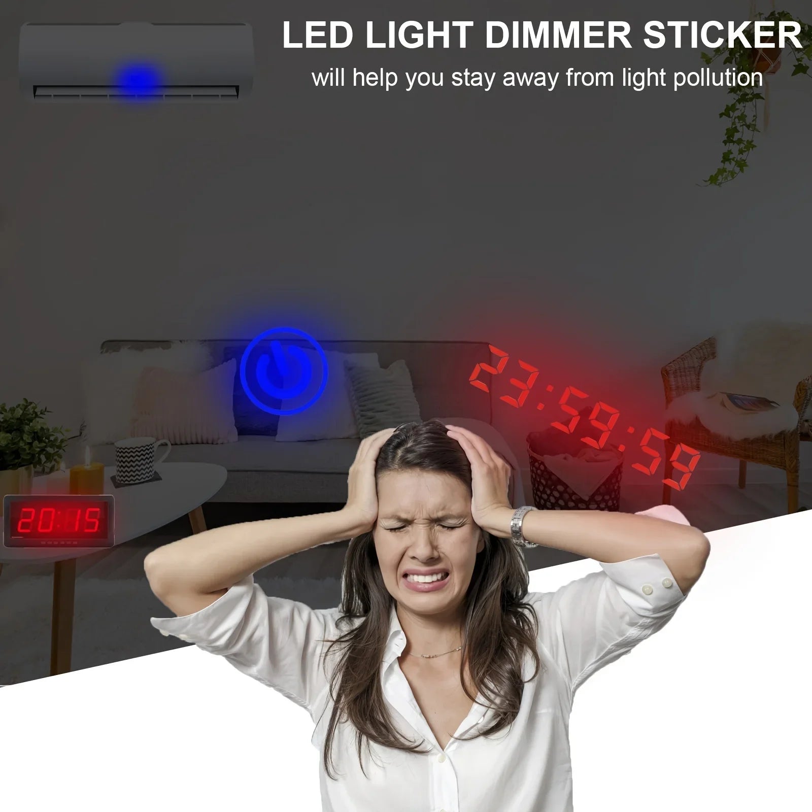 Anti-glare stickers, light source shielding stickers, dimming stickers Qme