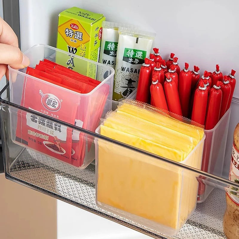 Food Case Container Kitchen Organizer Storage Boxs Refrigerator Fresh Qme