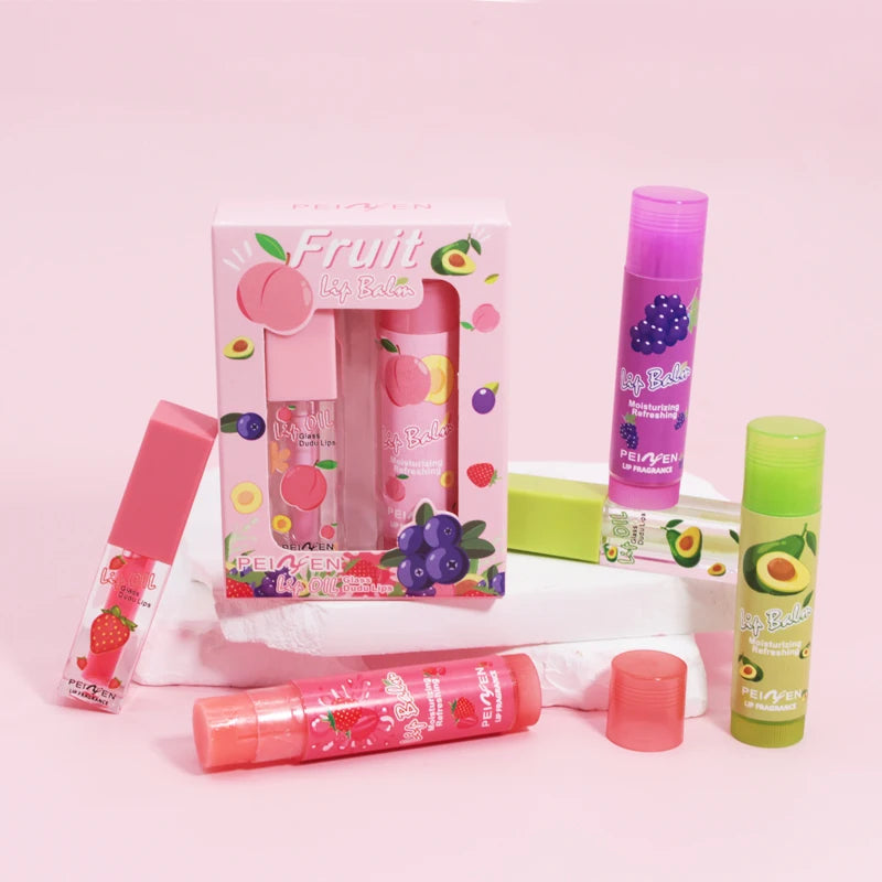 Fruit Lip Oil Lasting Moisturizing Nourishing Lipstick Long-term Care Qme