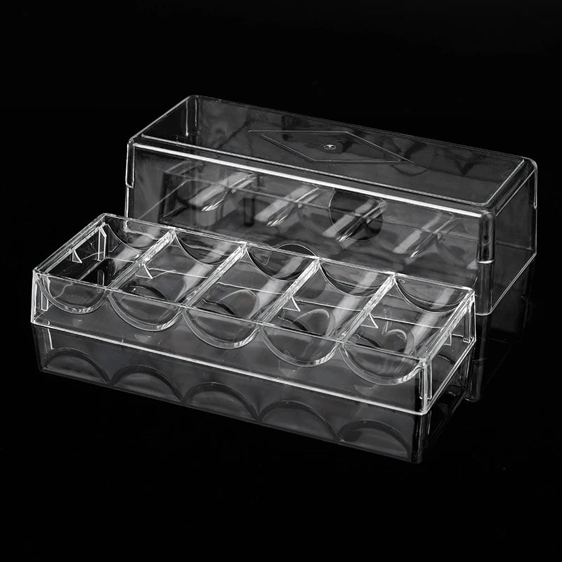 Storage Case Covers Coin Collection Holder Boxes Poker Chips Box Qme