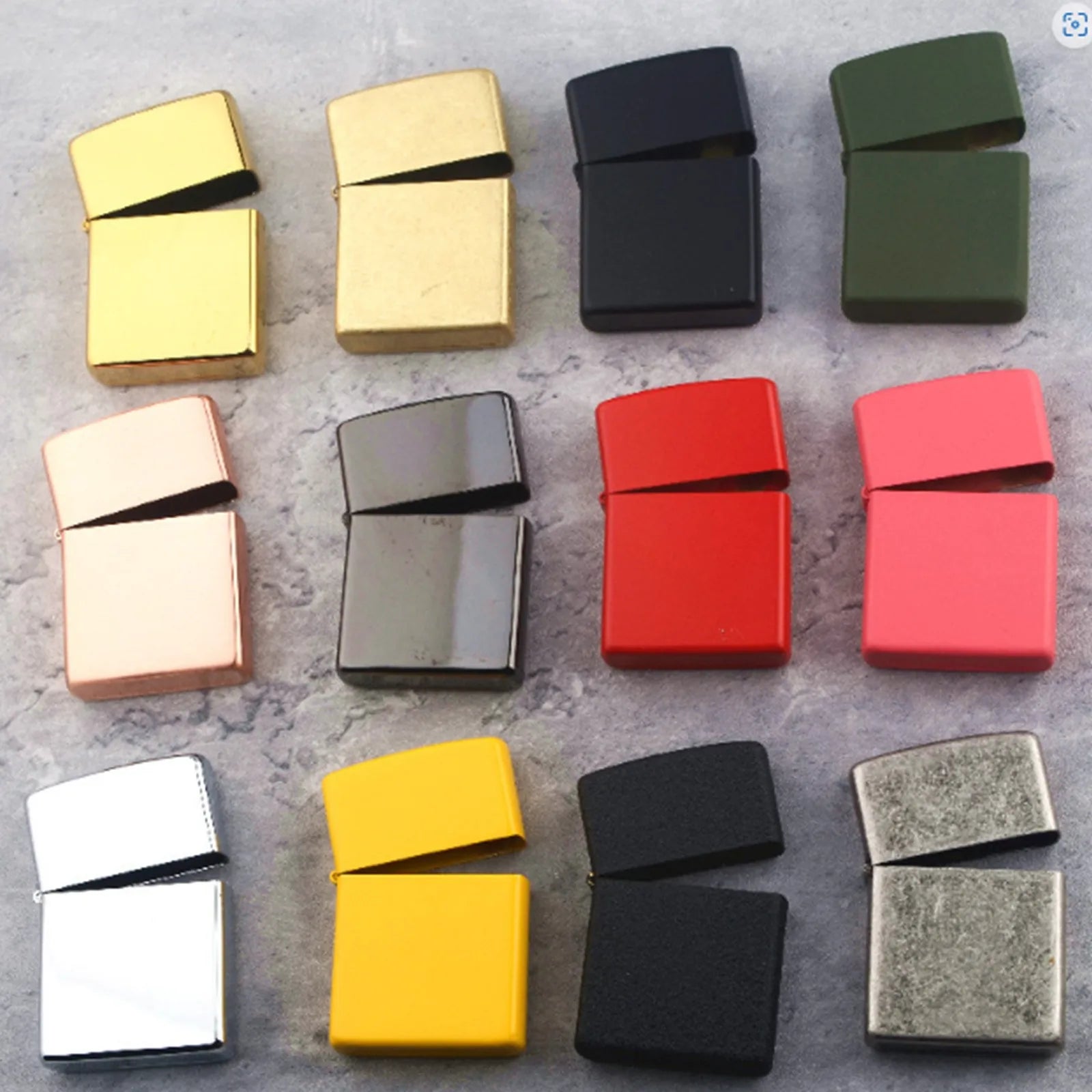 Lighter Cigarette Case Copper Dustproof Moistureproof Universal Lighter Case High-End Lighter Accessories Men Gift Qme