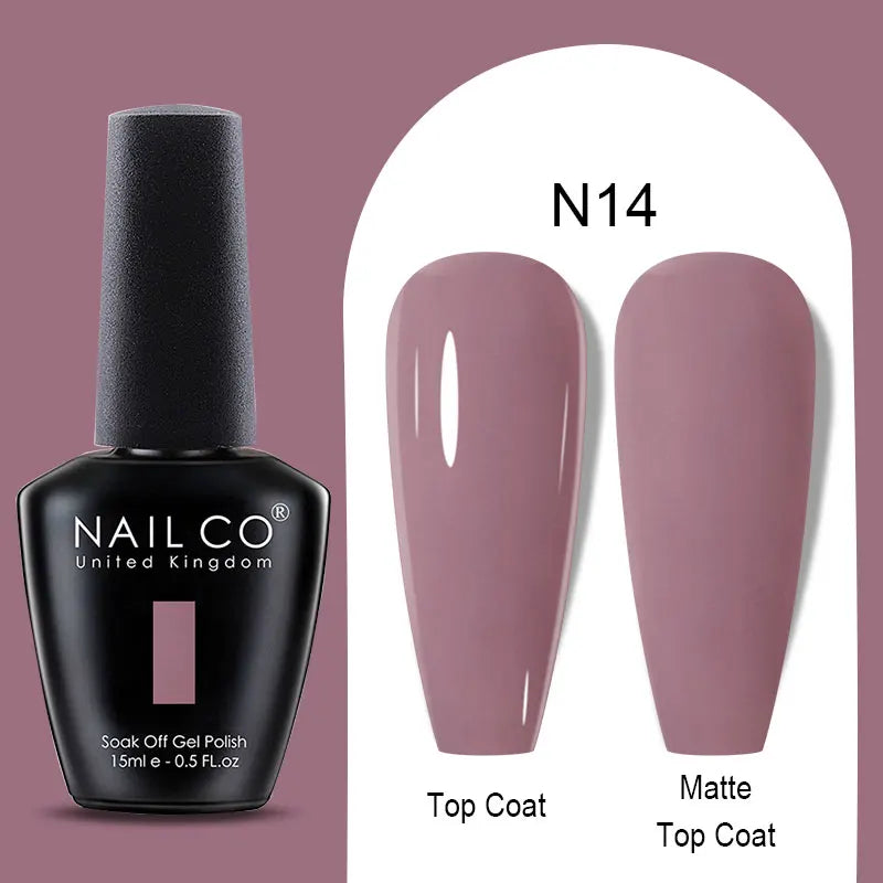 NAILCO Winter Red Gel Nail Polish Semi Permanent Soak Off Varnishes