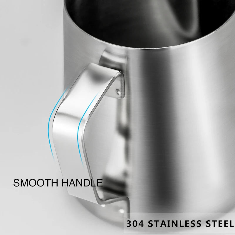 Coffee Milk Frothing Pitcher Stainless Steel Espresso Steaming Barista Latte Frother Cup Cappuccino Milk Jug Cream Froth Pitcher Qme