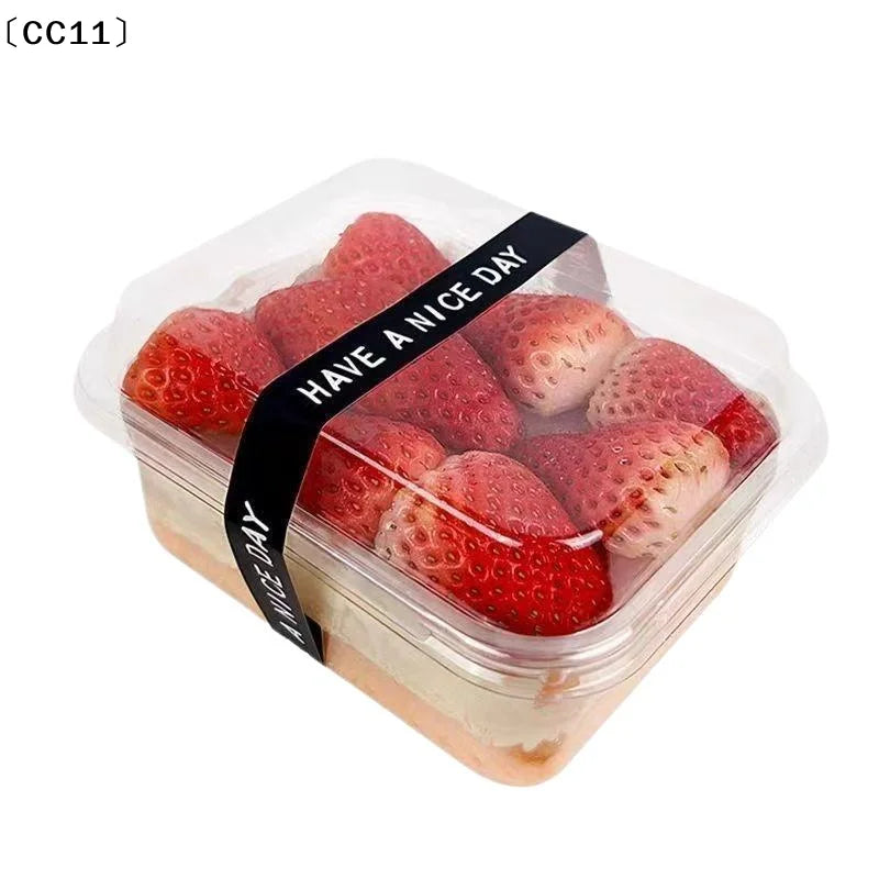 10 Transparent Sandwich Cake Holder Bakery Food Boxes Cupcake Qme