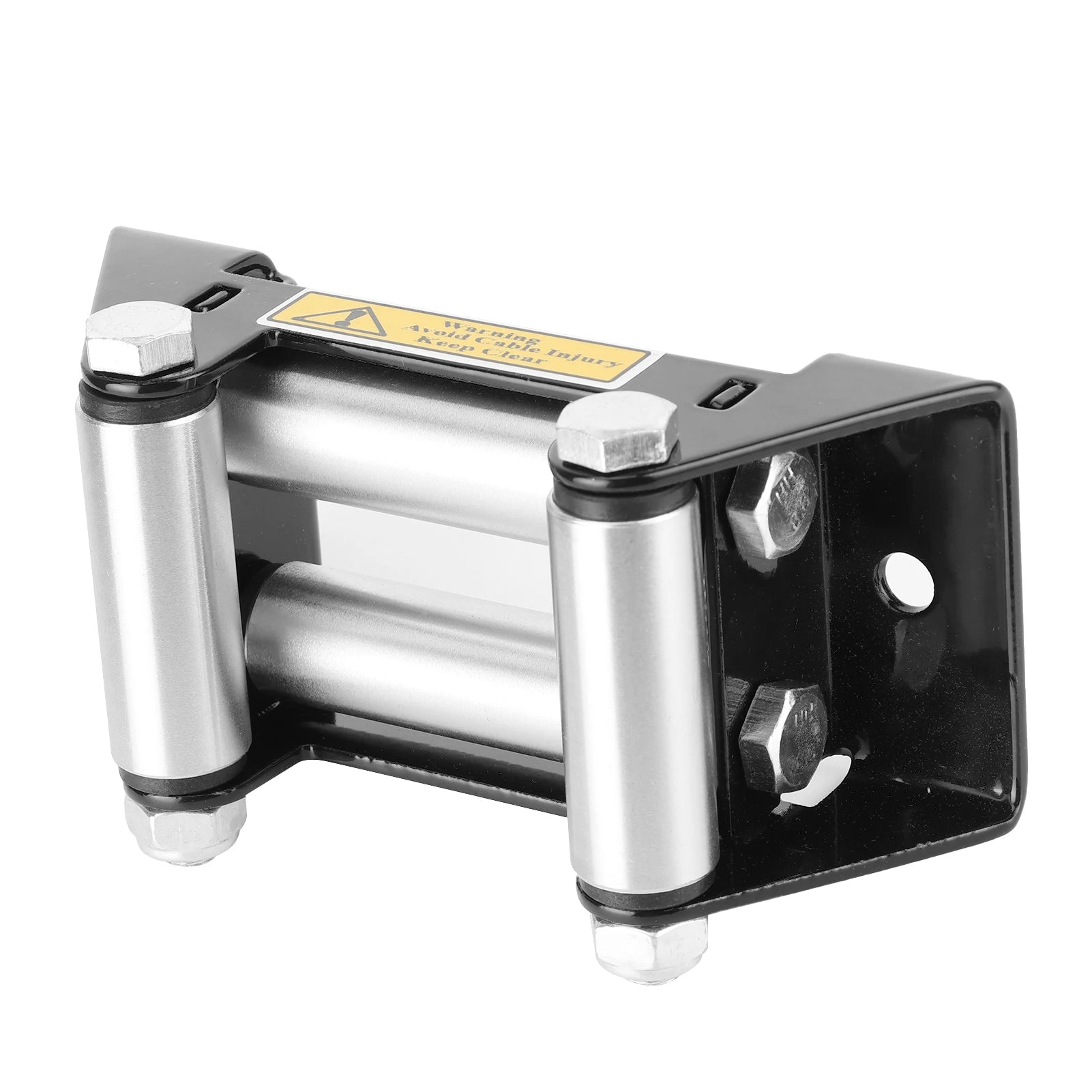 Heavy Duty Fairlead Winch Roller Fairlead Side by Side Winch Cable Roller Fairlead Heavy Duty 125mm/5in Hole Diatance Qme