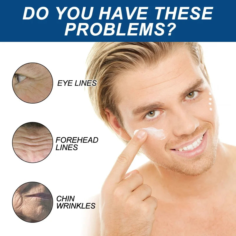 Retinol Faded Wrinkle Cream For Men Collagen Lifting Firming Reduce Face Neck Wrinkle Efficient Moisturizing Skincare Qme