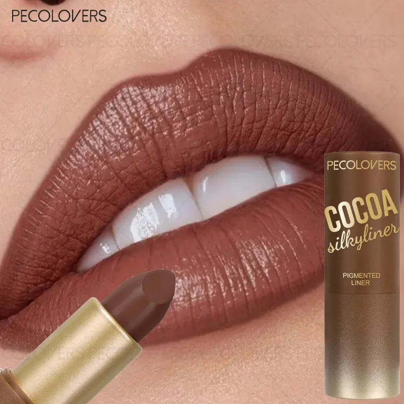 Multi-color Lipstick Brown Lip Gloss Non-dry Waterproof Long-lasting Qme