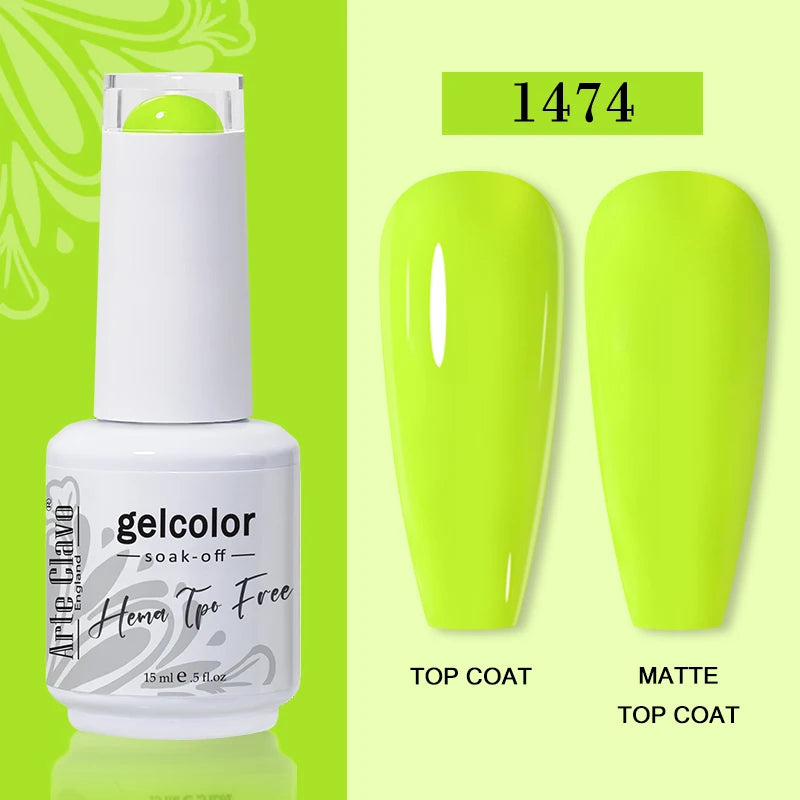 Arte Clavo Summer Nails Tip Candy Series Jelly Gel Nail Polish Blue