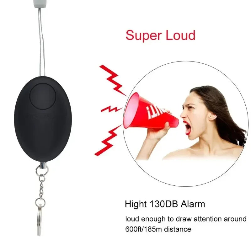 Personal Self Defense Alarm 130db Self Defense Siren Safety Alarm For Women Girl Personal Keychain Alarm Qme