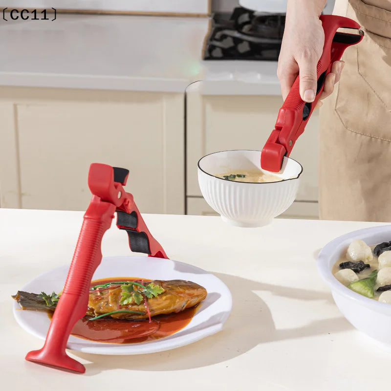 3-in-1 Anti Scalding Clip Tray Holder Bowl Multifunctional Slip Home Qme