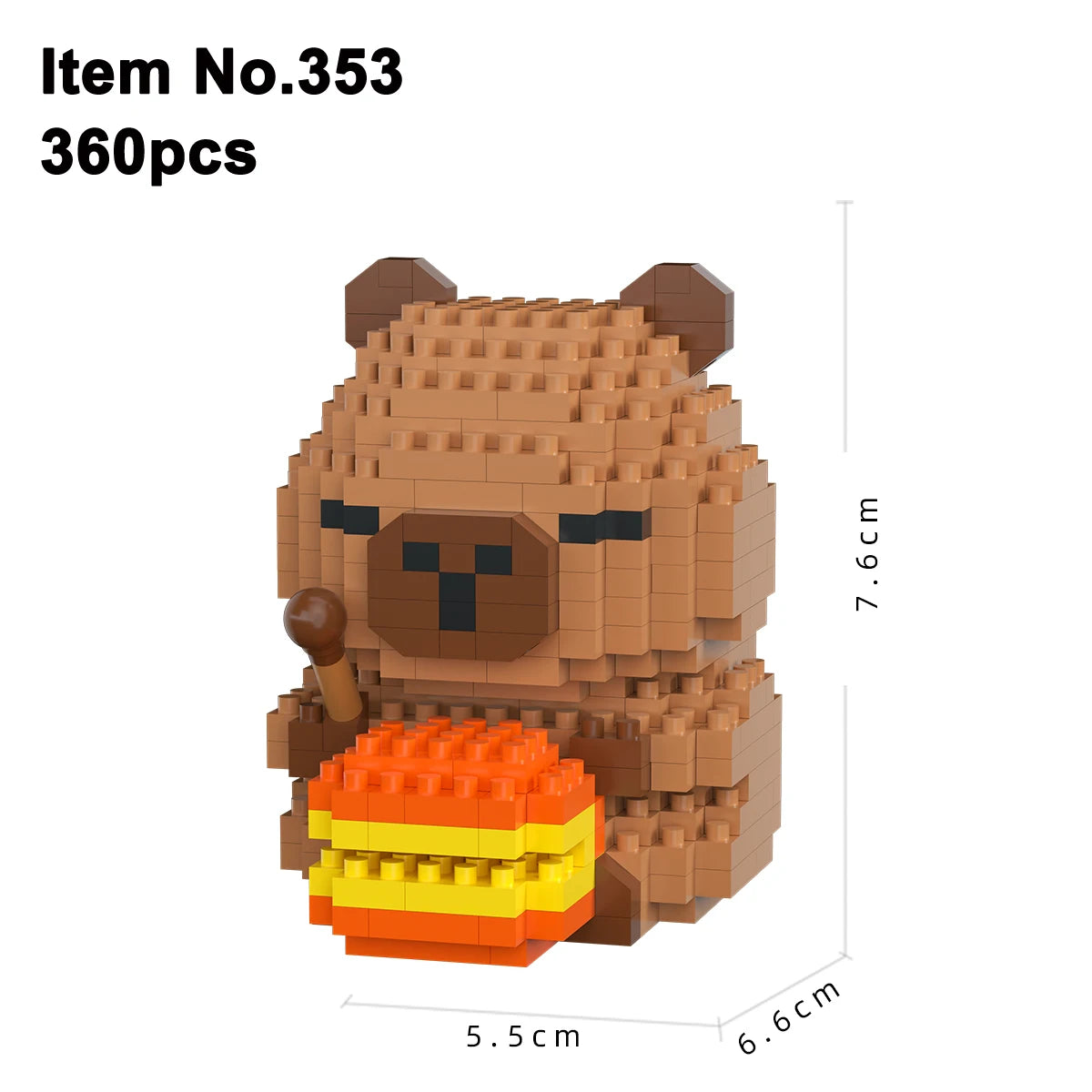 Cute Doll Kapi Capybara Bala Creative DIY Micro Building Blocks Capybara Ornaments Children's Educational Toys Man Gift Qme 353 Opp Bag Packing
