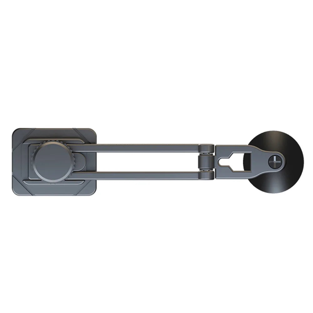 Magnetic Car Phone Bracket Aluminum Alloy Foldable Mobile Phone Mount Stand 360 Degree Rotary Suspension for Tesla Model 3 X Y S Qme