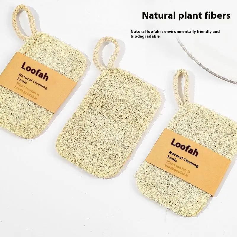 Oil Stain Removing Scrubber Kitchen Clean Brushes Natural Luffa Dish Qme