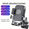 Rotating Bicycle Motorcycle Phone Holder Suitable Outdoor Cycling Qme black