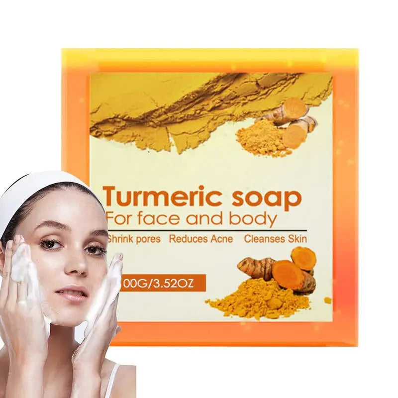 Turmeric Face Essence Essentiall Oil Cleanser Scrub Soap Black Spots Qme