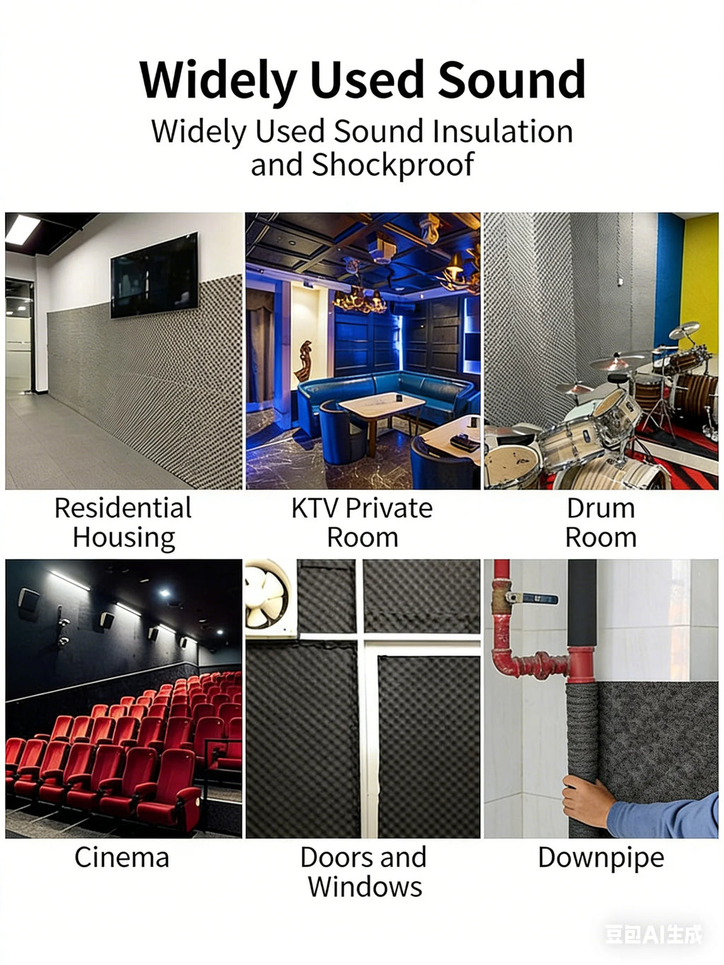 Thickened EVA High-Density Sponge Board, Stiffened Foam, High-Elastic, Wear-Resistant, Pressure-Resistant, Shock-Absorbing Pad, Qme
