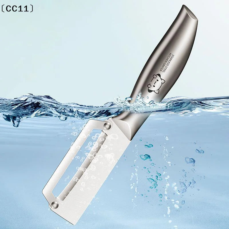 Stainless Steel Skin Peeler 2-in-1 Melon Planer Pineapple Peeling Qme