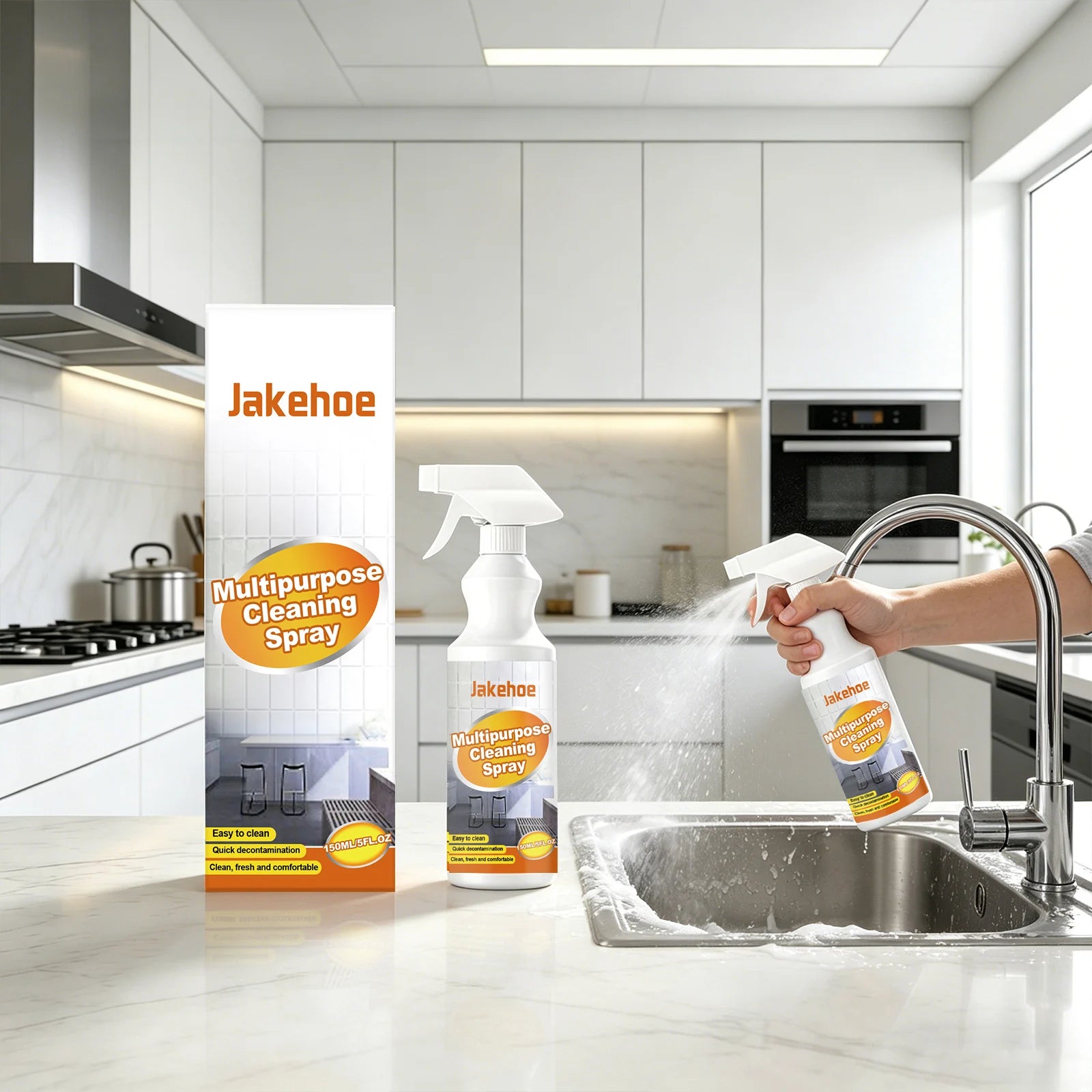 Multipurpose Cleaning Spray Removing Oil Stains & Dirt Restore Luster Polishing Quick Decontamination Ovens Cleaning Foam Spray Qme