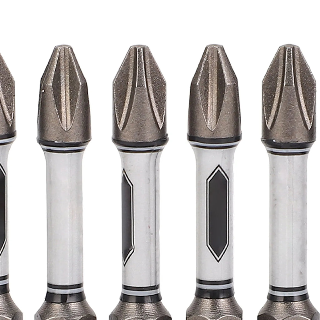 30Pcs Impact Screwdriver Bit Set D2 Alloy Steel Magnetic 2in Hex Shank Hex Star Crossing Driver Bit Set Qme