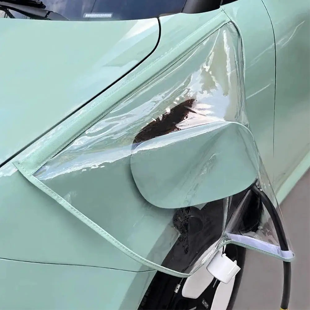 Electric Vehicle Charger Port Cover Outdoor Rainproof Protection Dustproof Covers Car Accessories for Tesla Model 3 Y SUV Qme C