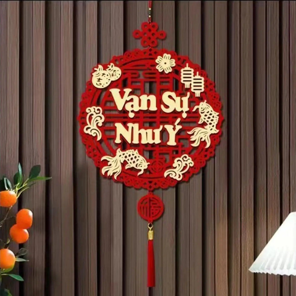 Vietnamese Year Ornaments 2026 Wall Couplets Decorations Festival Qme