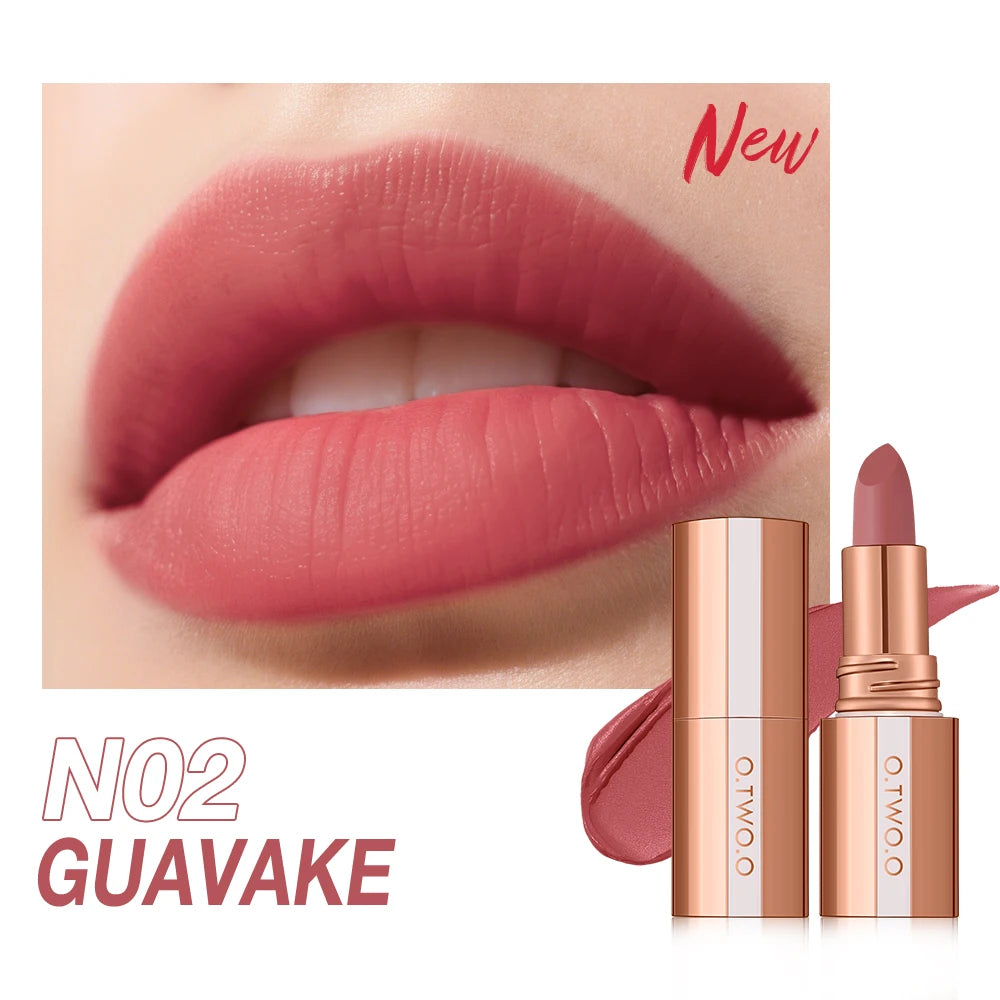 O TWO Matte Lipstick Lip Tint 3 Colors Waterproof Long Lasting Qme N02 China Mainland Full Size